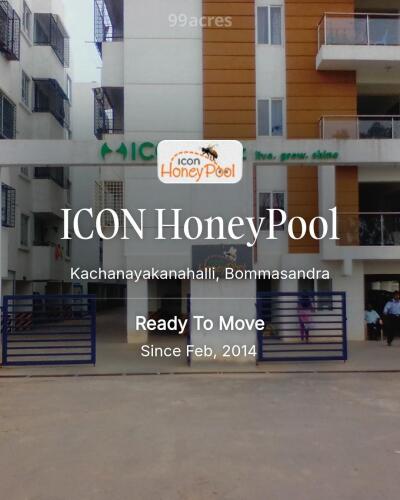 ICON HoneyPool Kachanayakanahalli, Bommasandra Resale Price List
