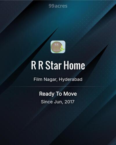 R R Star Home Film Nagar, Hyderabad Resale Price List, Brochure