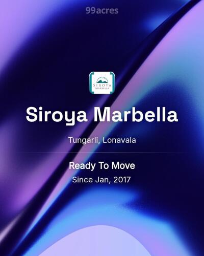 Siroya Marbella Tungarli, Lonavala Resale Price List, Brochure