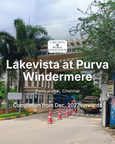 Lakevista at Purva Windermere Pallikaranai, Chennai Price List