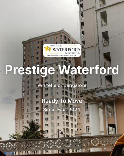Prestige Waterford Whitefield, Bangalore Price List Brochure