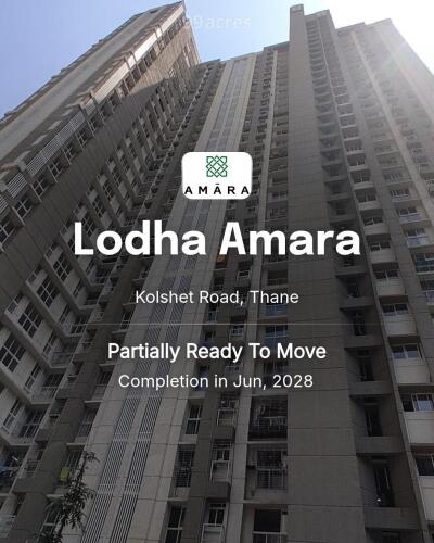 Lodha Amara Kolshet Road, Thane Price List Brochure, Floor
