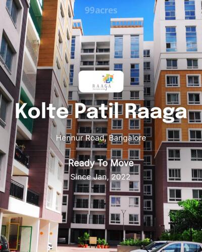 Kolte Patil Raaga Hennur Road, Bangalore Resale Price List
