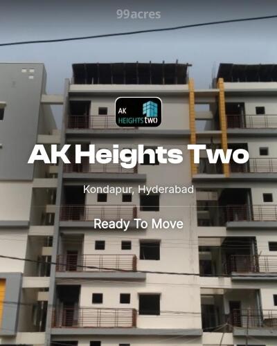 AK Heights Two Kondapur, Hyderabad Resale Price List, Brochure