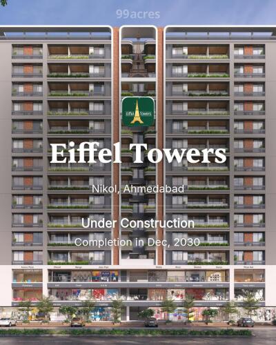 Eiffel Towers Nikol, Ahmedabad Price List Brochure, Floor Plan