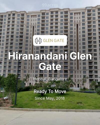 Hiranandani Glen Gate Hebbal, Bangalore Resale Price List