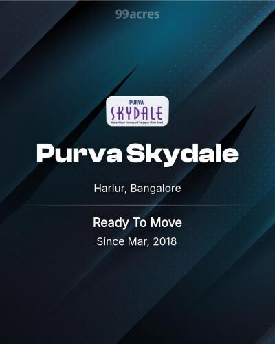 Purva Skydale Harlur, Bangalore Resale Price List, Brochure, Floor
