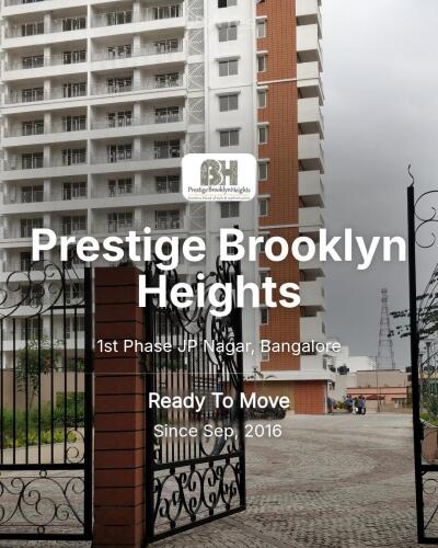 Prestige Brooklyn Heights 1st Phase JP Nagar, Bangalore Resale