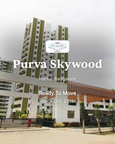 Purva Skywood Harlur, Bangalore Resale Price List, Brochure, Floor