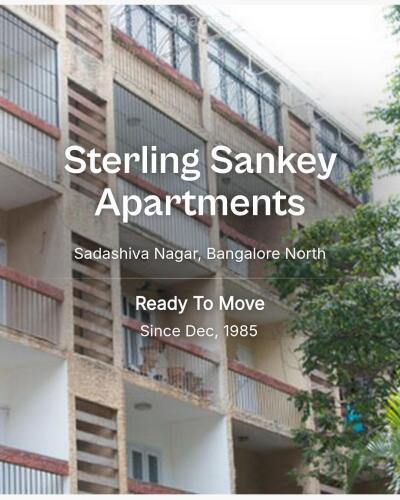 Sterling Sankey Apartments Sadashiva Nagar, Bangalore North Resale