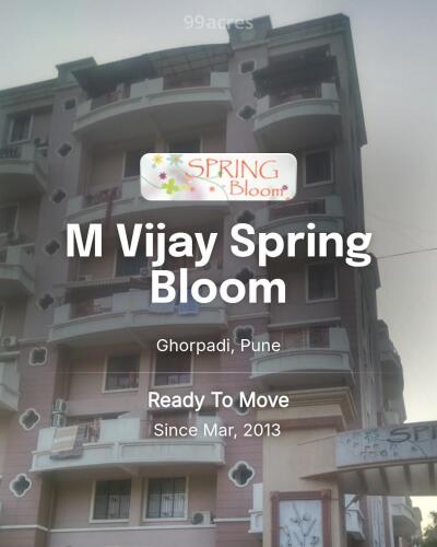 M Vijay Spring Bloom Ghorpadi, Pune Resale Price List, Brochure