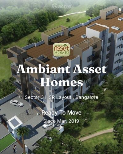 Ambiant Asset Homes Sector HSR Layout Bangalore Resale Price