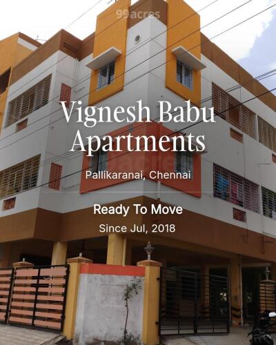 Vignesh Babu Apartments Pallikaranai, Chennai Resale Price List