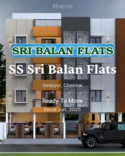 SS Sri Balan Flats Selaiyur, Chennai Resale Price List, Brochure