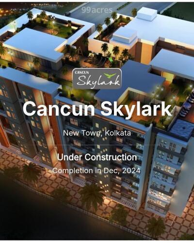 Cancun Skylark New Town, Kolkata Price List Brochure, Floor