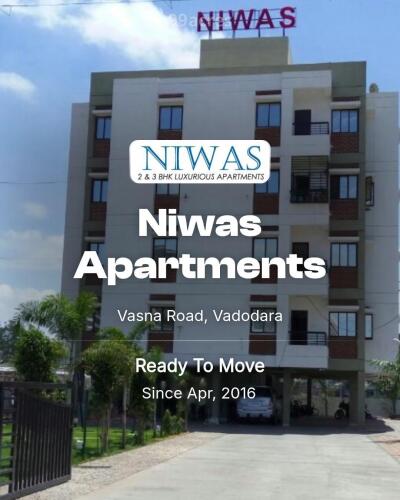 Niwas Apartments Vasna Road, Vadodara Resale Price List, Brochure