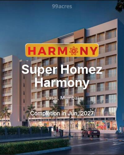 Super Homez Harmony Vasai, Mumbai Price List Brochure, Floor