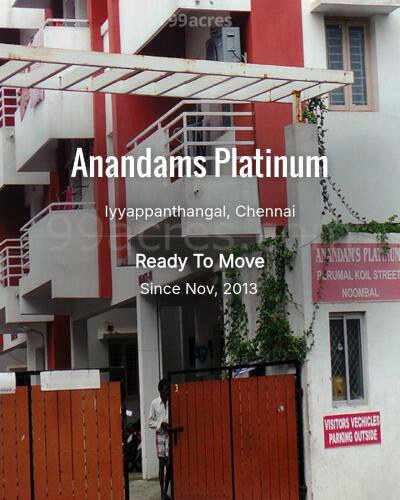 Anandams Platinum Iyyappanthangal, Chennai Resale Price List