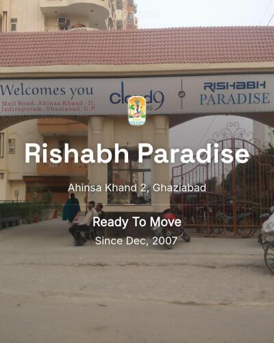 Rishabh Paradise Ahinsa Khand 2, Ghaziabad Resale Price List