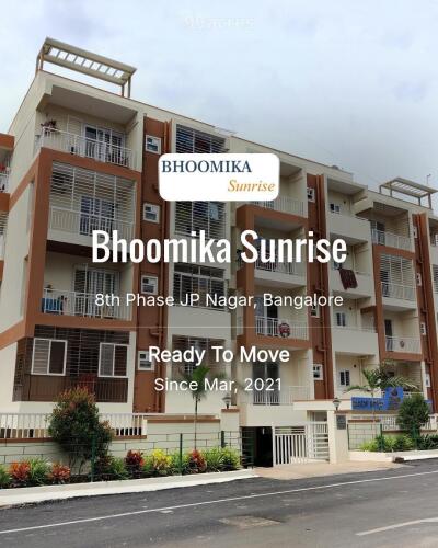 Bhoomika Sunrise 8th Phase JP Nagar, Bangalore Resale Price List