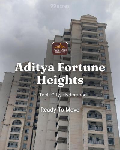 Aditya Fortune Heights Hi Tech City, Hyderabad Resale Price List