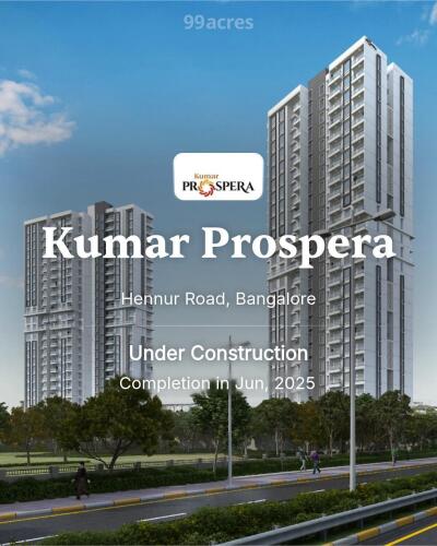 Kumar Prospera Hennur Road, Bangalore Price List Brochure