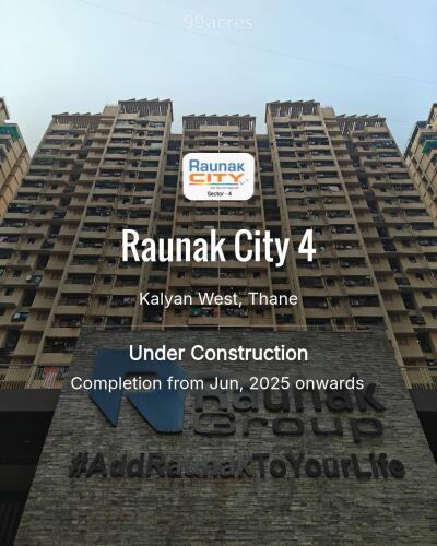 Raunak City Kalyan West, Thane Price List Brochure, Floor