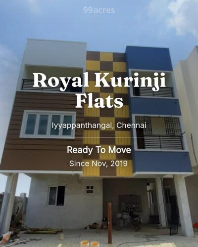 Royal Kurinji Flats Iyyappanthangal, Chennai Resale Price List