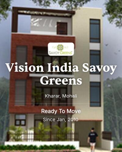 Vision India Savoy Greens Kharar, Mohali Resale Price List