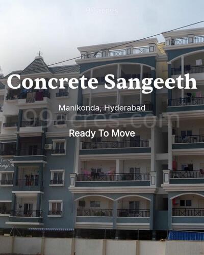 Concrete Sangeeth Manikonda, Hyderabad Resale Price List, Brochure