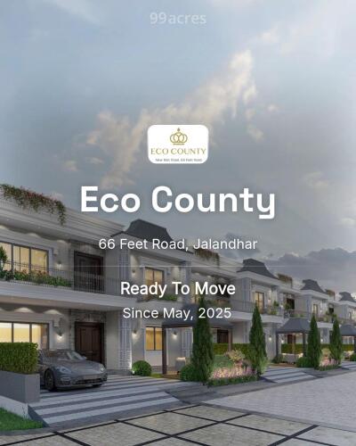 Eco County 66 Feet Road, Jalandhar Price List Brochure, Floor