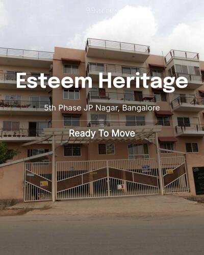 Esteem Heritage 5th Phase JP Nagar, Bangalore Resale Price List