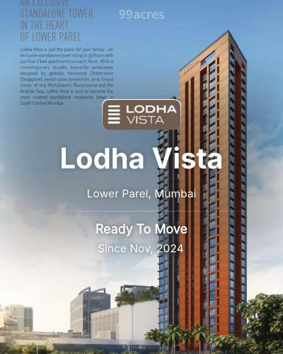 Lodha Vista Lower Parel, Mumbai Price List Brochure, Floor