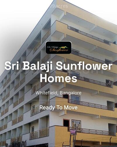 Narayanappa Garden Bhk In Whitefield For Sale Prestige White