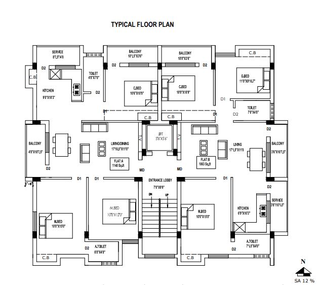 PSA Pramukha Trichy, No 1 Tollgate Resale Price List, Brochure, Floor