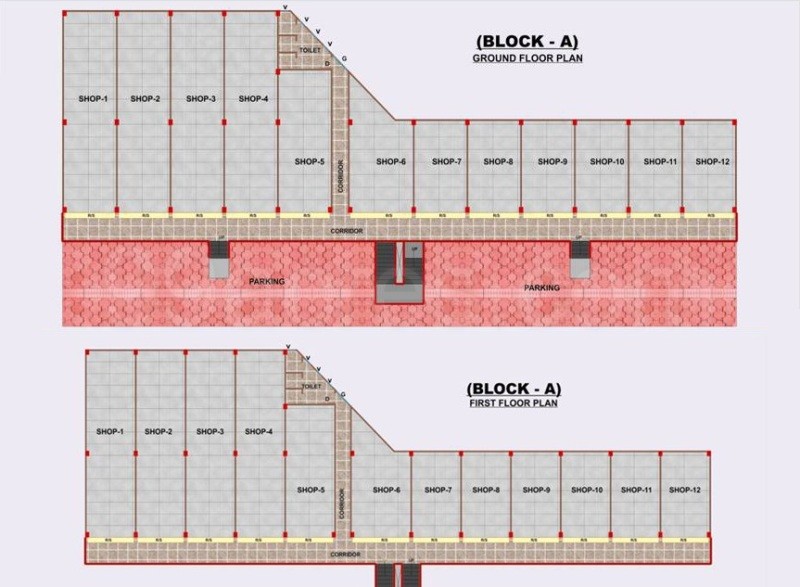 Pyramid Infracons Pyramid Parshuram Shopping Complex Floor Plan