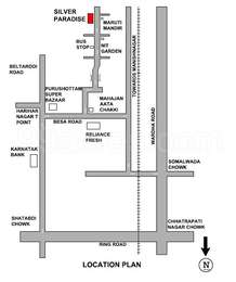 Raghukul Constructions Raghukul Silver Paradise Map - Somalwada, Nagpur ...