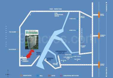 Raheja Universal Raheja Exotica Sorento Map - Madh, Mumbai Location Map