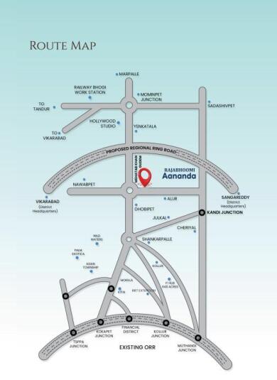 Rajabhoomi Developers Rajabhoomi Aananda Map - Shankarpally, Hyderabad ...