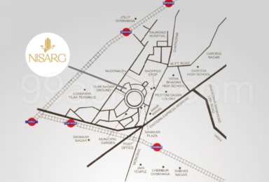 Tilak Nagar Mumbai Map Reliance Realtors Reliance Nisarg Tower Map - Tilak Nagar, Mumbai Harbour  Location Map