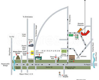 Rishabh Group Rishabh Cloud9 Skylish Towers Map - Indirapuram ...