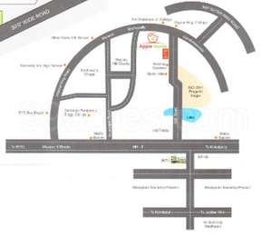 Rk Infrastructures Builders Rk Apple Homes Map - Kukatpally, Hyderabad 