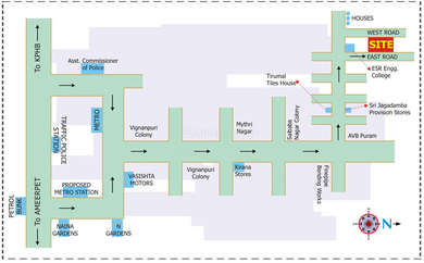 Rk Infratech Builders RK's Prime Map - Kukatpally, Hyderabad Location Map