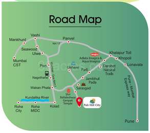 Pali Hill Mumbai Map Roha Mega City And Malpani Infra Pali Hill City Map - Khopoli Pali Road,  Raigad Location Map