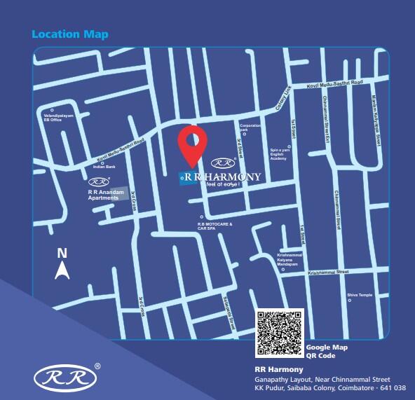 RR Harmony Coimbatore, Saibaba Colony Price List & Brochure, Floor Plan, Location Map & Reviews