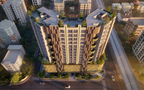 S Raheja Fairfield Aerial View