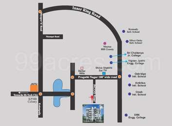 Sai Shraddha Constructions Sai Shraddha Hill Top Map - Pragathi Nagar ...