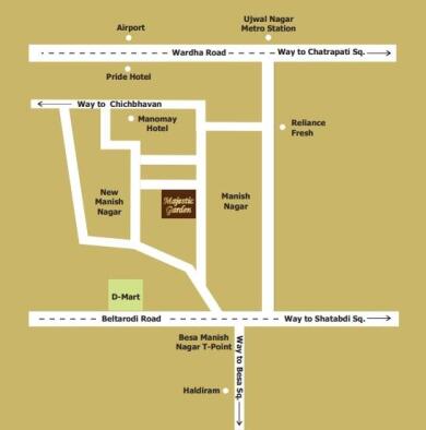 Sai Shyam Infrastructure Sai Majestic Garden Map - Manish Nagar, Nagpur ...