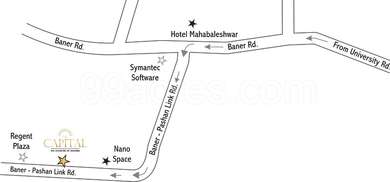 Samarth Group Samarth The Capital Map - Baner, Pune Location Map