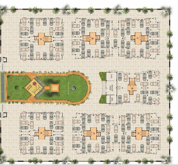 Sambhav Stavan Ample Parking Plan